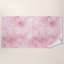 Toalha De Praia Girly Pink Abstrato