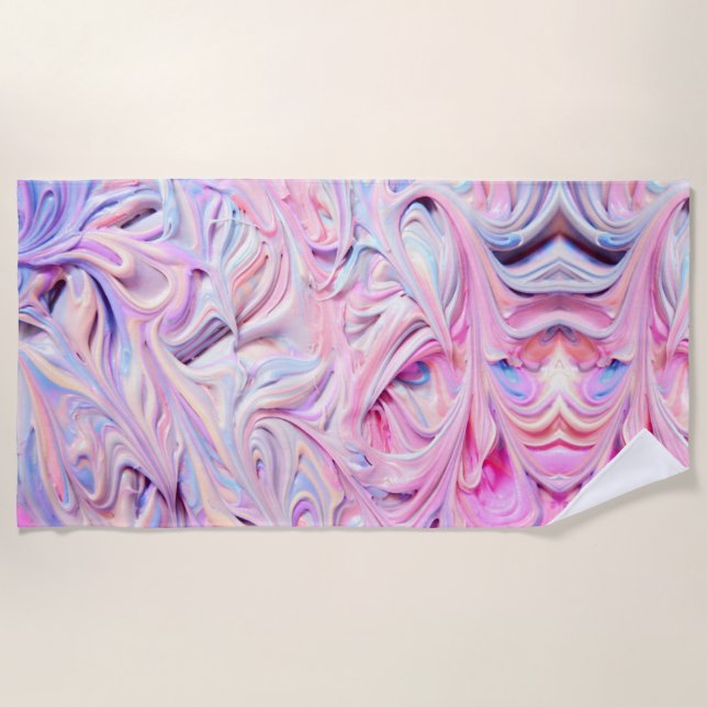 Toalha De Praia Glacé Pastel Creamy (Frente)