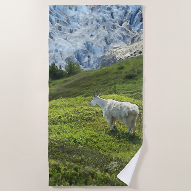 Toalha De Praia Glacier Goat - Beach Towel (Frente)