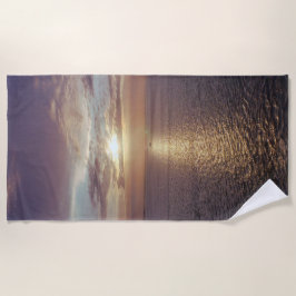 Toalha De Praia Glorioso Sol Sobre O Oceano