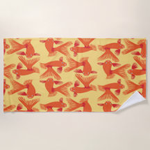 "Glorious Goldfish" Beach Towel