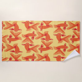 Toalha De Praia "Glorious Goldfish" Beach Towel