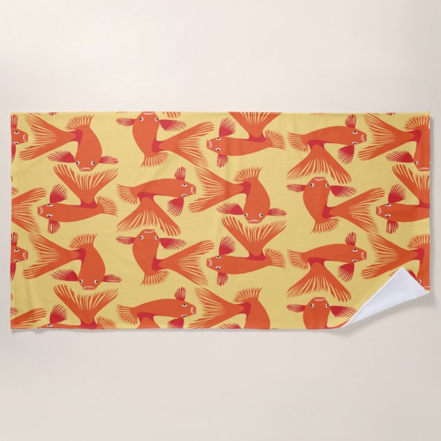 Toalha De Praia "Glorious Goldfish" Beach Towel (Frente)