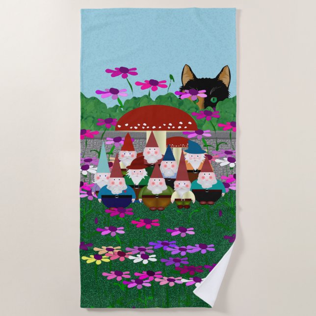 Toalha De Praia Gnomos Beach Towel (Frente)