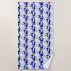 Toalha De Praia Golf Ball Fun Golfer Golfing Golfing Art Patterno
