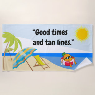 Toalha De Praia "Good Times" Beach Towel