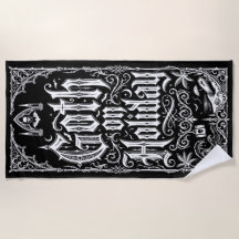 Goth on Holiday Gothic Typography Illustration