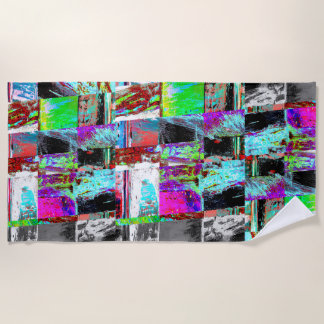 Toalha de Praia – Grade Abstrata