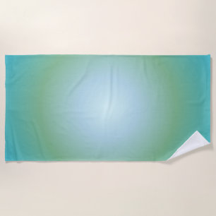 Toalha De Praia Gradiente Aquarius Aura Zodiac, Gradiente Verde Az
