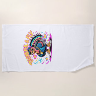 Toalha De Praia Graffiti Turkey Vibes � Thankful & Fly Cartoon Art