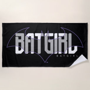 Toalha De Praia Gráfico de nomes Hi-Tech da Batgirl