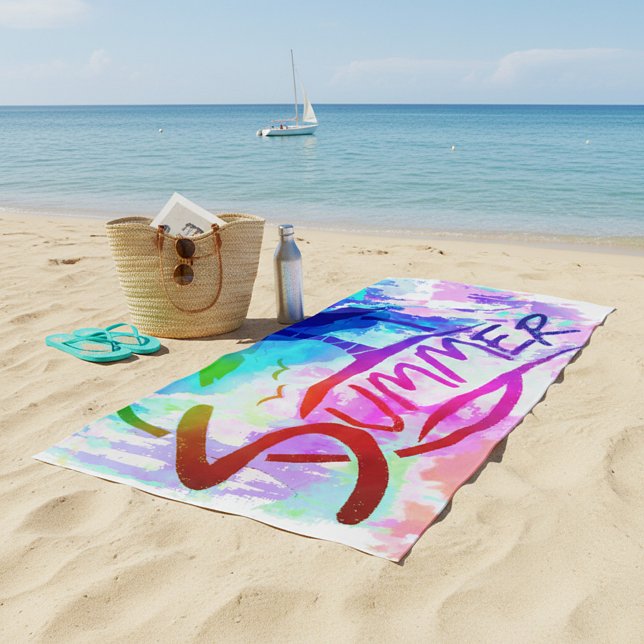 Toalha De Praia Gráfico de verão (Criador carregado)
