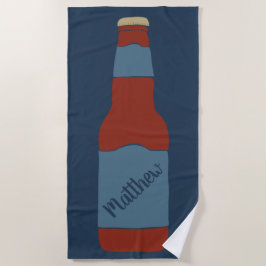 Toalha De Praia Gráfico Personalizado do Frasco de Cerveja