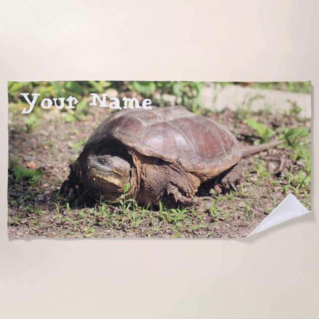 Toalha De Praia Grande cara (Frente)