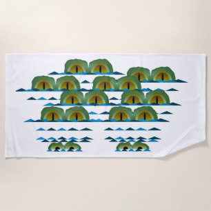 Toalha De Praia Grande Torre Croc Beach