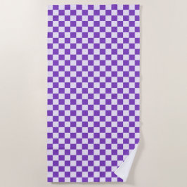 Toalha De Praia Grape soda checkerboard pattern