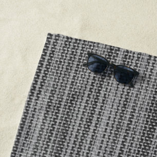 Toalha De Praia Gray Fauc Cotton Fabric Beach Towel
