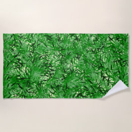Toalha De Praia Green Fern Beach Towel