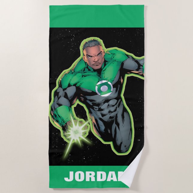 Toalha De Praia Green Lantern John Stewart (Frente)