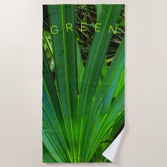 Toalha De Praia GREEN Viu Palmetto Beach Towel (Frente)