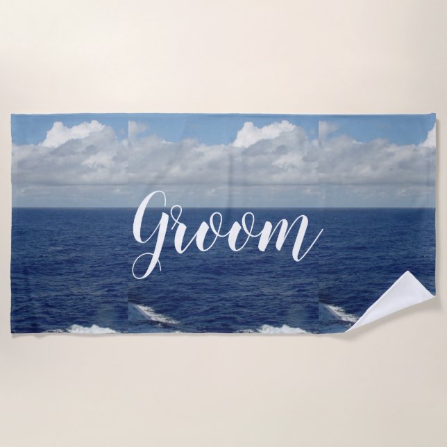 Toalha De Praia Ground Ocean Waves Beach Towel (Frente)