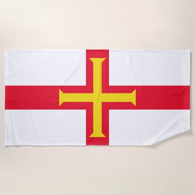 Toalha De Praia Guernsey flag Beach Towel (Frente)