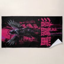 Guerreiro de Asa Negra – Design Japonês Kanji