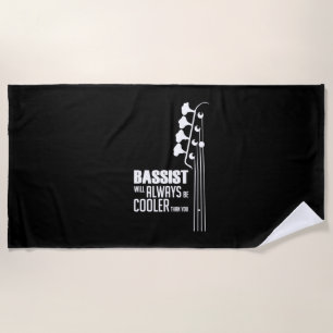 Toalha De Praia Guitarista Bhelps Sempre Mais Frio Que Você Xmas