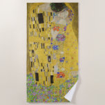 Toalha De Praia Gustav Klimt - The Biss<br><div class="desc">Kuss Beijo/Der - Gustav Klimt em 1907-1908</div>