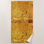 Toalha De Praia Gustav Klimt Tree of Life: Art Nouveau Symbolista<br><div class="desc">Elevem seu espaço com esta obra-prima icônica, a "Árvore da Vida" de Gustav Klimt (do Stoclet Frieze). Este famoso trabalho de arte Art Nouveau cativa com seus galhos ouros giratórios, padrões intrincados e motivos simbólicos que representam a jornada, a conexão e o crescimento da vida. O uso de ouro rico,...</div>