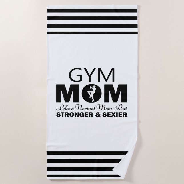 Toalha De Praia Gym Mãe Beach Towel (Frente)