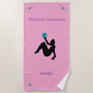 Toalha De Praia Gymnastics Ball Routine Glam