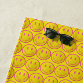 Toalha De Praia Happy Beach Towel