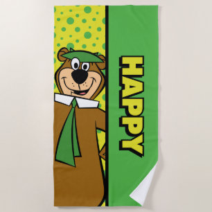 Toalha De Praia Happy Yogi Bear