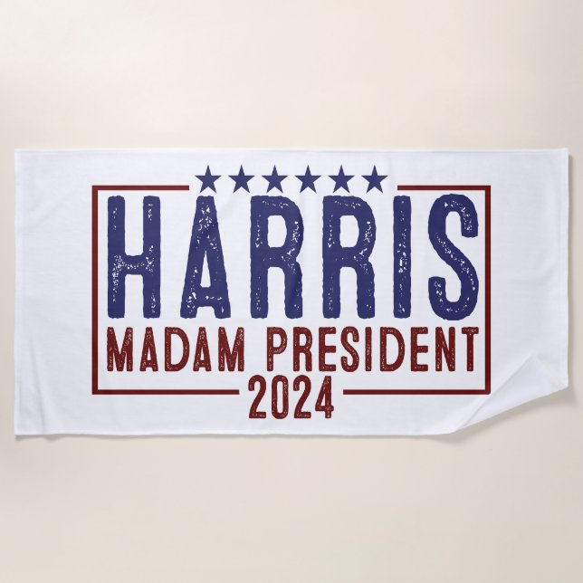 Toalha De Praia Harris Senhora Presidente 2024 (Frente)
