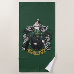 Toalha De Praia HARRY POTTER™ Anime Brasão da Casa do Draco Malf