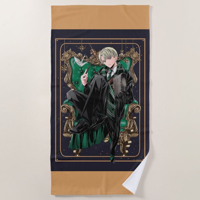 Toalha De Praia HARRY POTTER™ | Anime Draco Malfoy Seated (Frente)