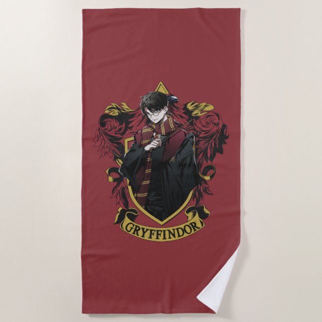 Toalha De Praia HARRY POTTER™ | Anime HARRY POTTER™ Crest (Frente)