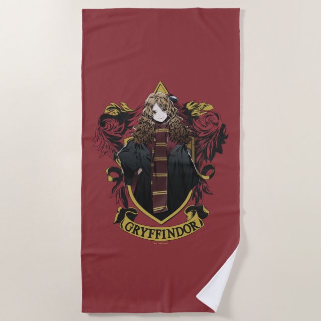 Toalha De Praia HARRY POTTER™ | Anime Hermione House Crest (Frente)