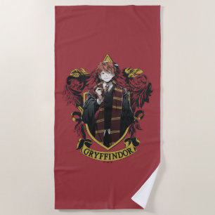 Toalha De Praia HARRY POTTER™ Anime Ron Weasley House Crest