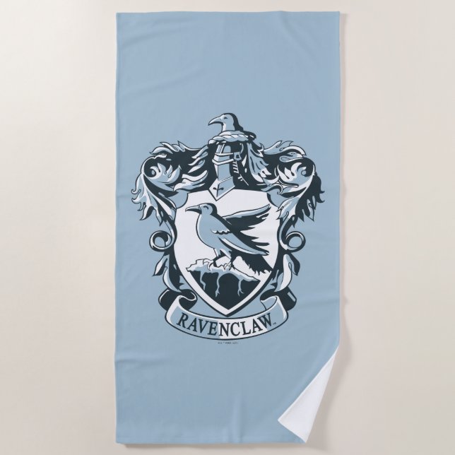 Toalha De Praia Harry Potter | Crest Ravenclaw Moderno (Frente)