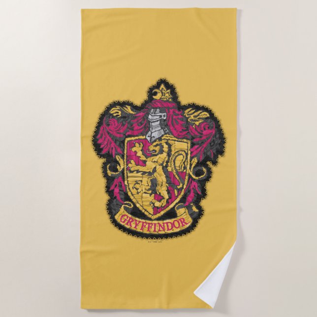 Toalha De Praia Harry Potter | Gryffindor House Crest (Frente)