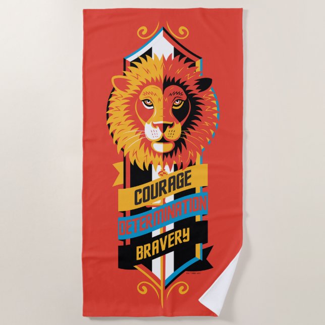 Toalha De Praia Harry Potter | GRYFFINDOR™ Portas Sinal (Frente)