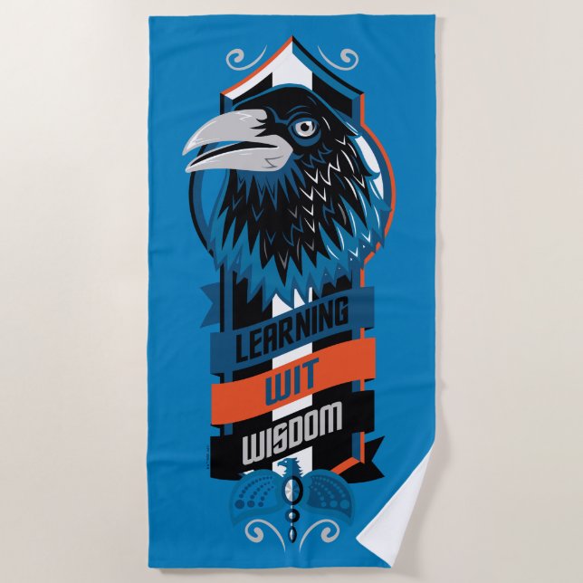Toalha De Praia Harry Potter | RAVENCLAW™ House Sigil (Frente)