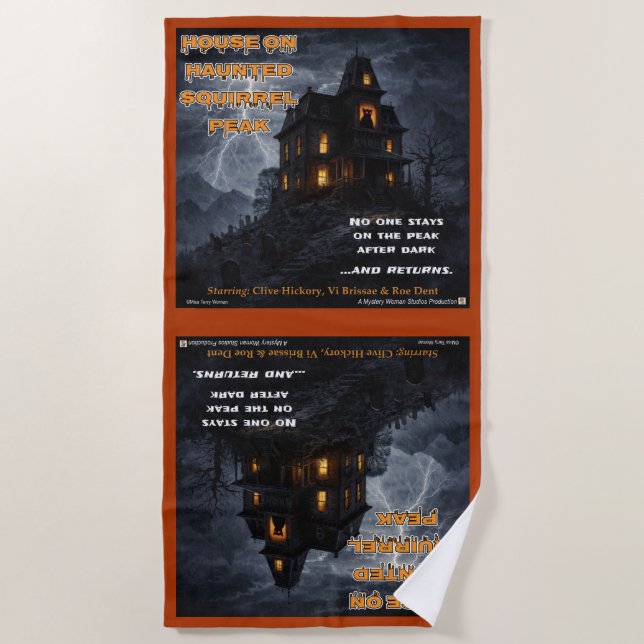 Toalha De Praia Haunted Squirrel Peak (Frente)