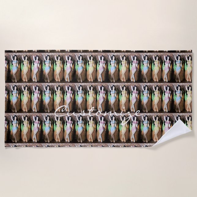 Toalha De Praia Hawaiian Hula Dancers Thunder_Cove (Frente)