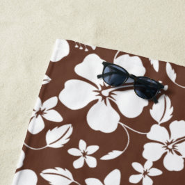 TOALHA DE PRAIA HAWAIIAN HULA (HIBISCUS) BROWN