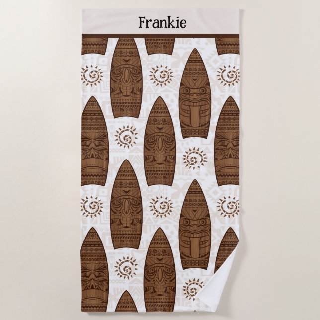 Toalha De Praia Hawaiian Surfer Beach Towel (Frente)