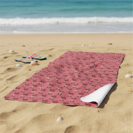 Toalha De Praia Hearts Beach Towel