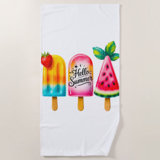Toalha De Praia Hello Summer 